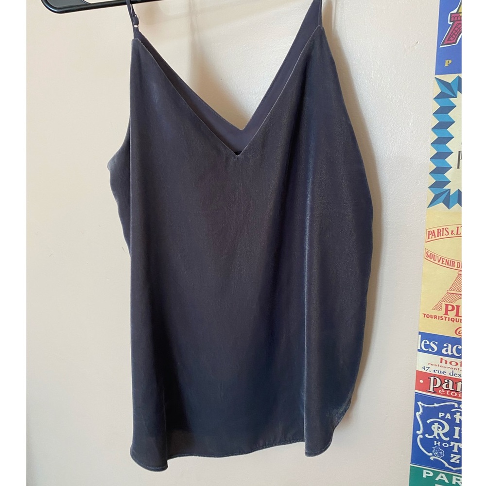 Velvet textured tank top